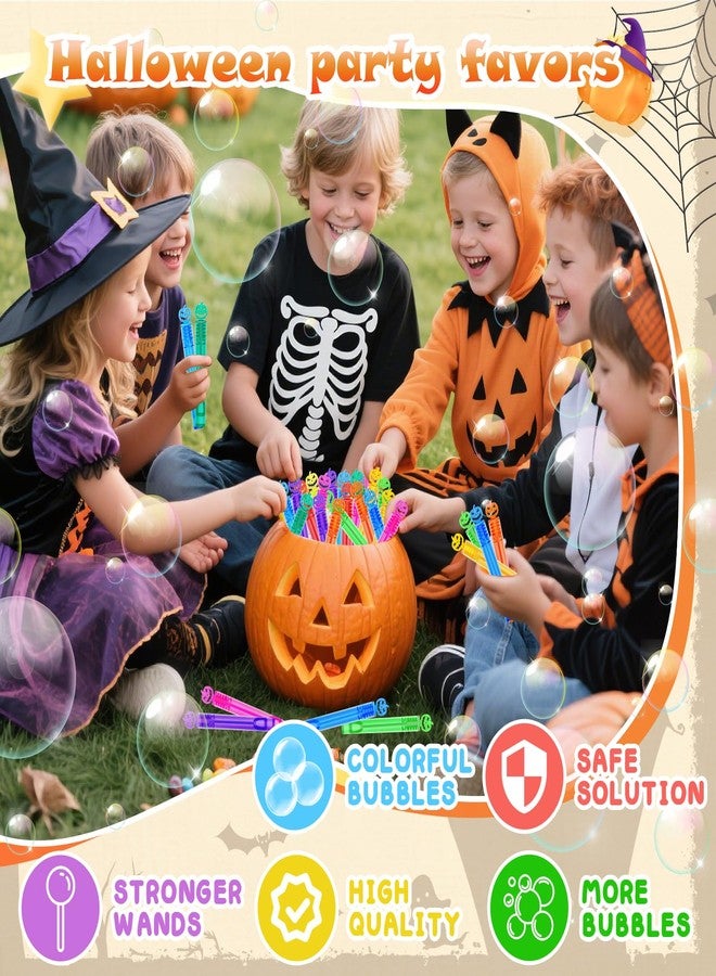 ZIRSENG 200 Piece Halloween Party Favor Bubbles, Halloween Bubble Wands Bulk for Kids Party Favor Supplies, Trick or Treat Goodie Bags, School Classroom Game Rewards, Halloween Miniatures - Image 5
